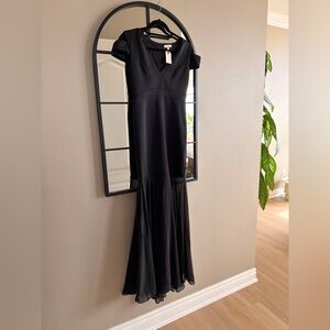 Black Gala Evening Gown - Sheer